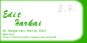 edit harkai business card